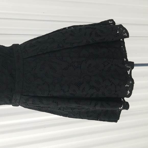 Lulus Black Lace Floral Razor back size cutout Dress - Picture 4 of 8